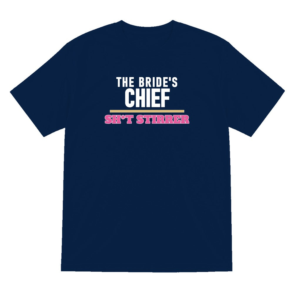 The Bride's Chief Sh*t Stirrer Hen Do T-Shirt & Sweatshirt T-Shirt in Navy