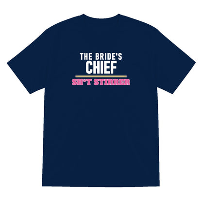 The Bride's Chief Sh*t Stirrer Hen Do T-Shirt & Sweatshirt T-Shirt in Navy