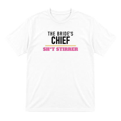 The Bride's Chief Sh*t Stirrer Hen Do T-Shirt & Sweatshirt T-Shirt in White