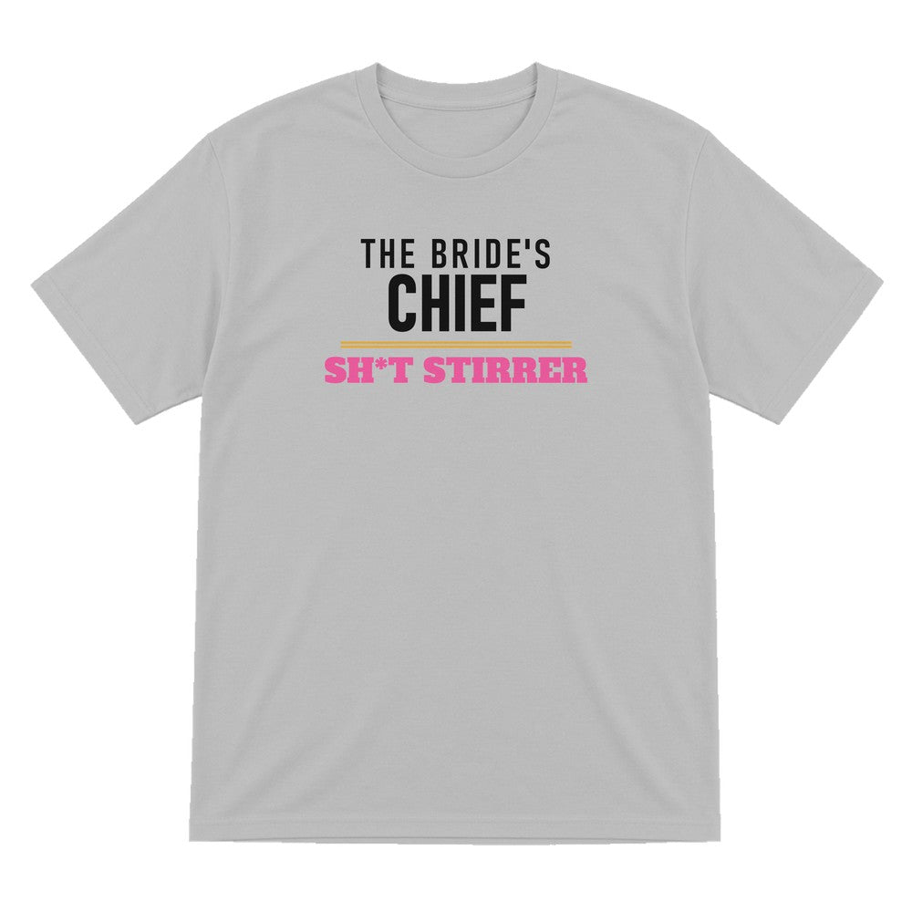 The Bride's Chief Sh*t Stirrer Hen Do T-Shirt & Sweatshirt T-Shirt in Sport Grey