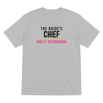 The Bride's Chief Sh*t Stirrer Hen Do T-Shirt & Sweatshirt T-Shirt in Sport Grey