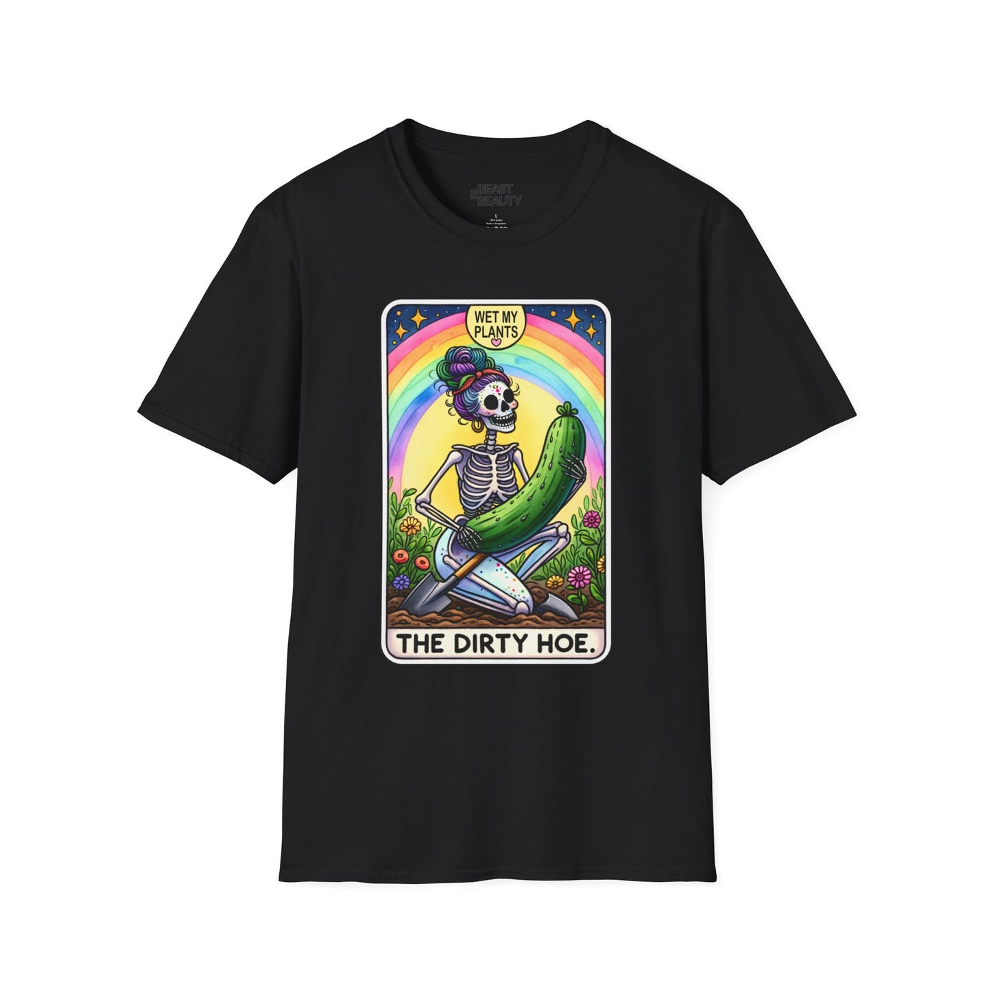 the dirty hoe tarot gardening t-shirt t-shirt alternate colour product image