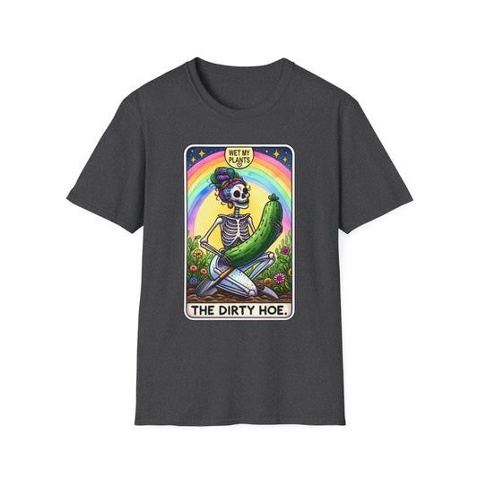 The Dirty Hoe Tarot Gardening T-Shirt - funny t-shirt by Cheeky Business