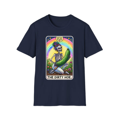 The Dirty Hoe Tarot Gardening T-Shirt - funny t-shirt by Cheeky Business