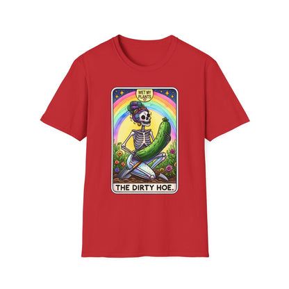 The Dirty Hoe Tarot Gardening T-Shirt - funny t-shirt by Cheeky Business