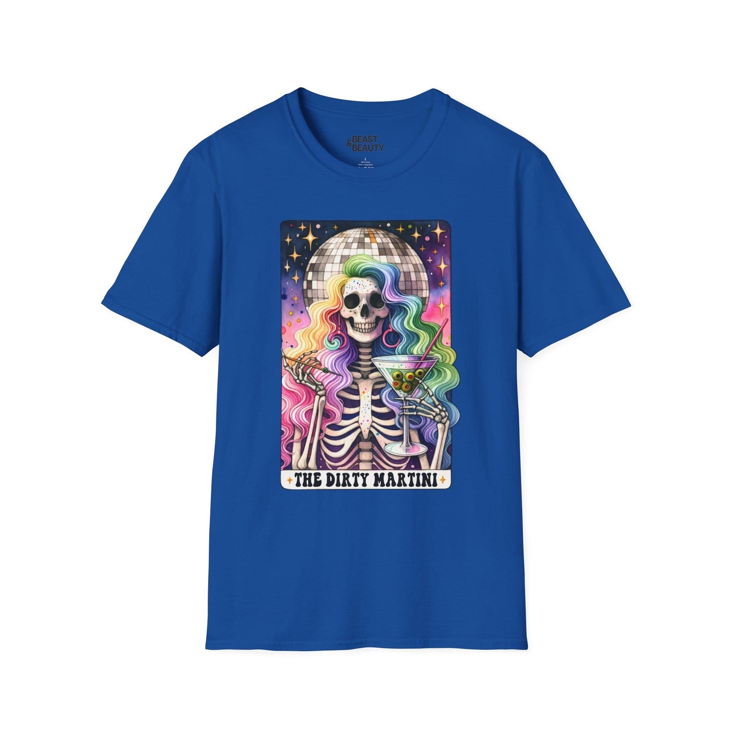 the dirty martini tarot graphic t-shirt t-shirt alternate colour product image