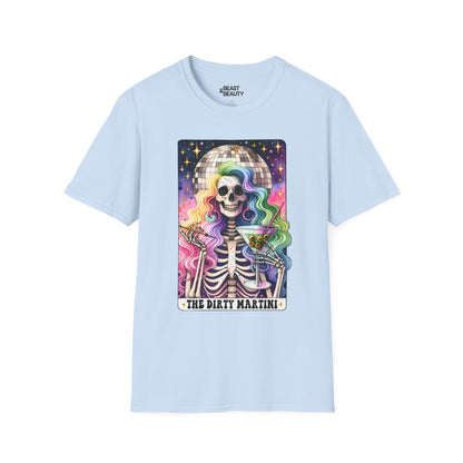 the dirty martini tarot graphic t-shirt t-shirt front product image