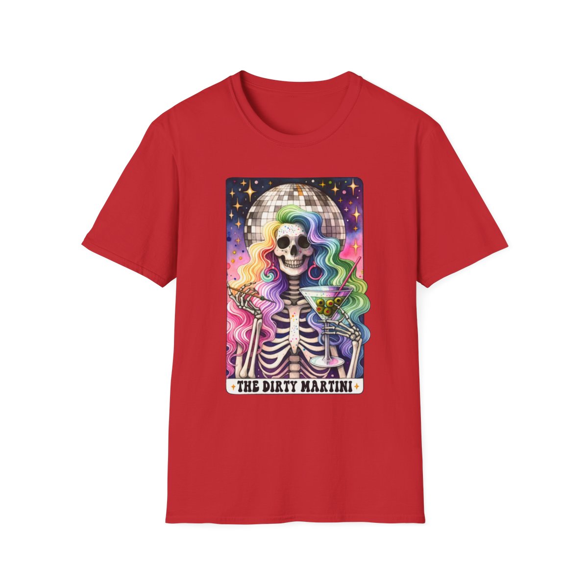 The Dirty Martini Tarot Graphic T-Shirt - funny t-shirt by Cheeky Business