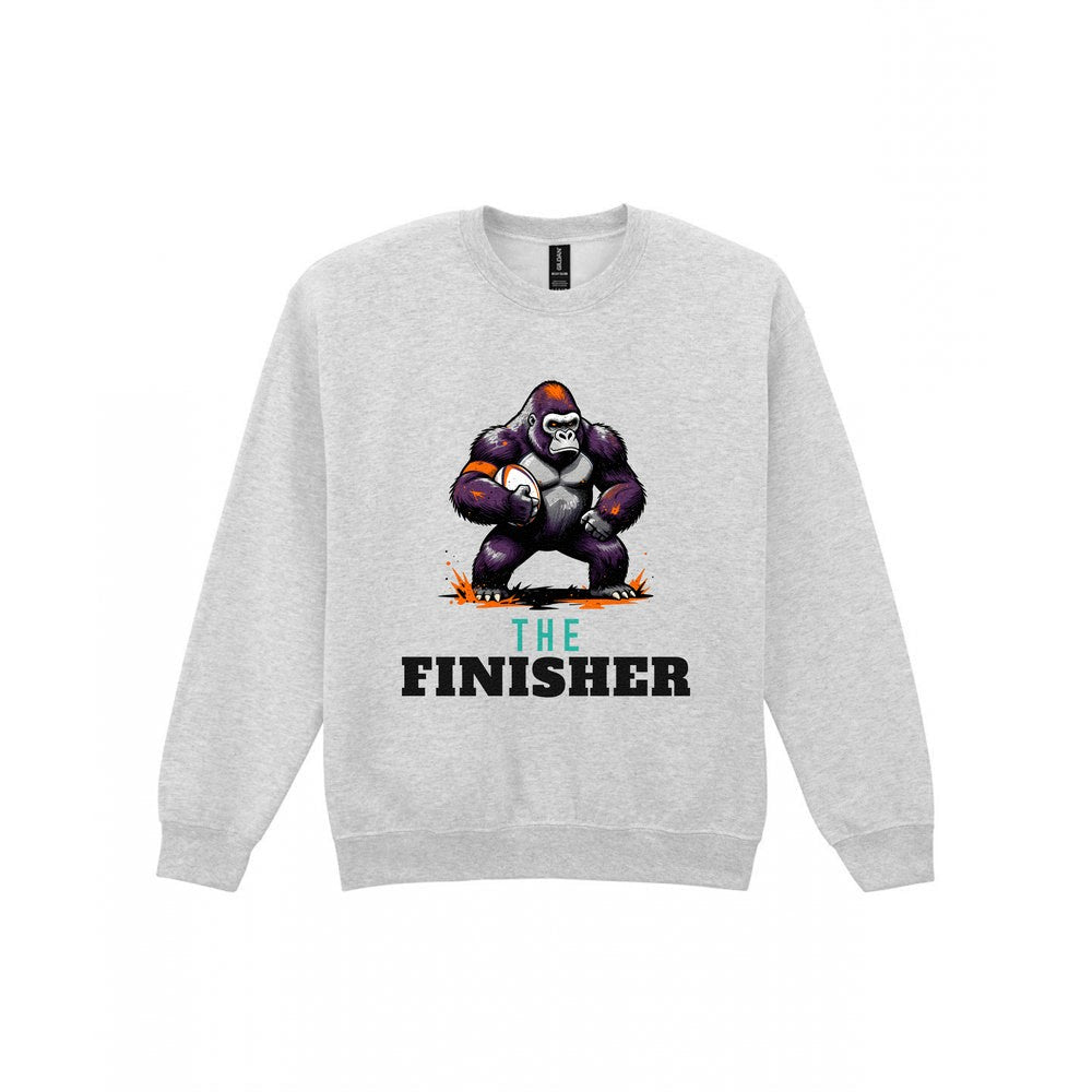 The Finisher Funny Rugby T-Shirt & Sweatshirt Sweatshirt in Sport Grey