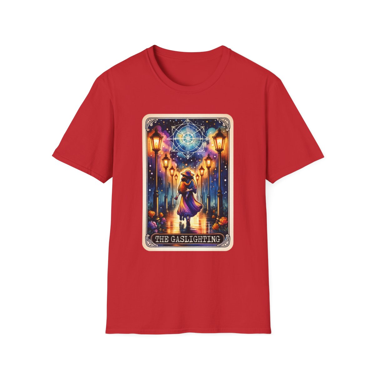 The Gaslighting Tarot Graphic T-Shirt - funny t-shirt by Cheeky Business