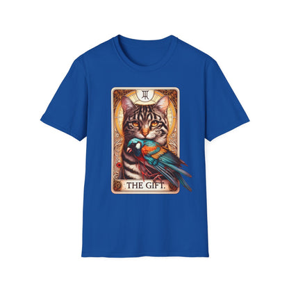 The Gift Cat Tarot Graphic T-Shirt - funny t-shirt by Cheeky Business