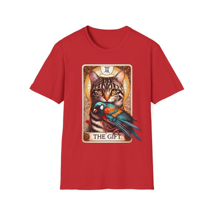 The Gift Cat Tarot Graphic T-Shirt - funny t-shirt by Cheeky Business