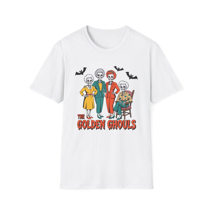 The Golden Ghouls Halloween T-Shirt - funny t-shirt by Cheeky Business