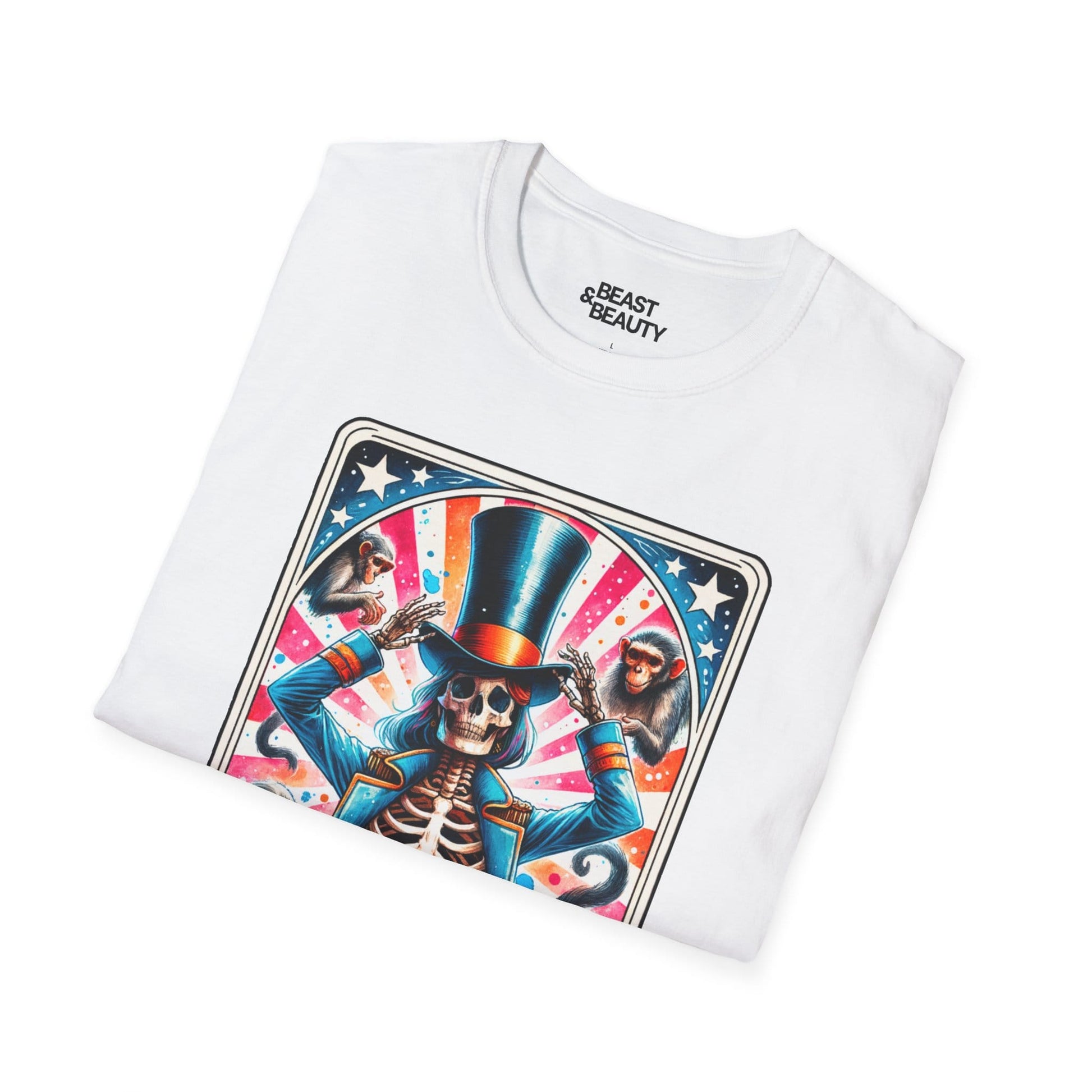 the great shit show tarot skeleton t-shirt t-shirt ninth colour product image