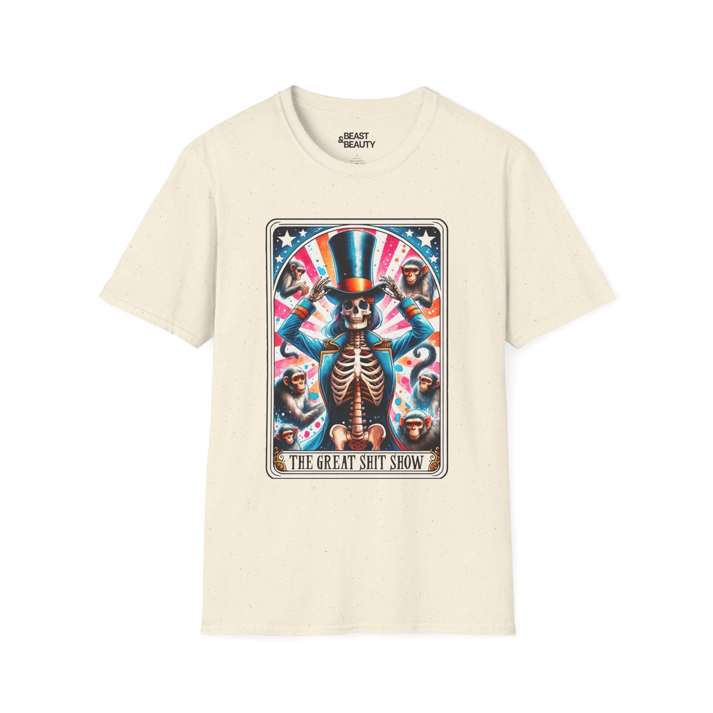 the great shit show tarot skeleton t-shirt t-shirt sixth colour product image