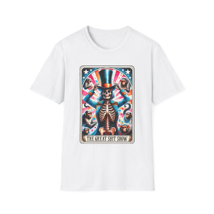 The Great Shit Show Tarot Skeleton T-Shirt - funny t-shirt by Cheeky Business