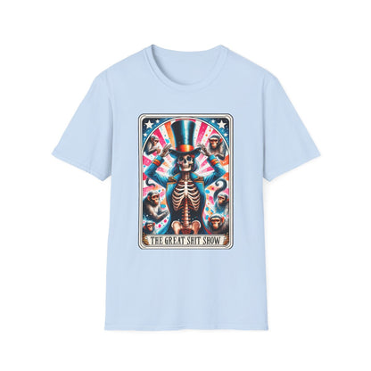 The Great Shit Show Tarot Skeleton T-Shirt - funny t-shirt by Cheeky Business