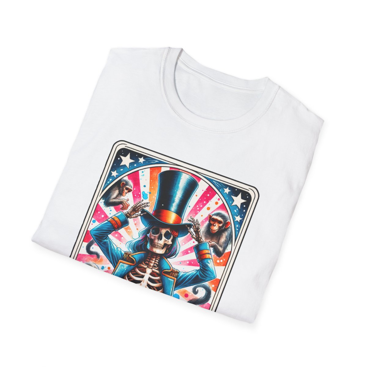 The Great Shit Show Tarot Skeleton T-Shirt - funny t-shirt by Cheeky Business