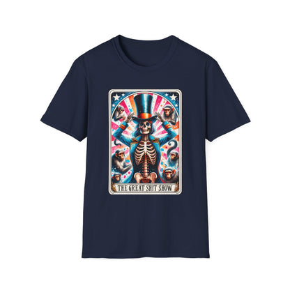 The Great Shit Show Tarot Skeleton T-Shirt - funny t-shirt by Cheeky Business