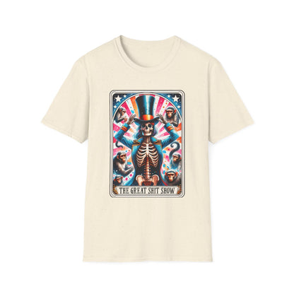 The Great Shit Show Tarot Skeleton T-Shirt - funny t-shirt by Cheeky Business