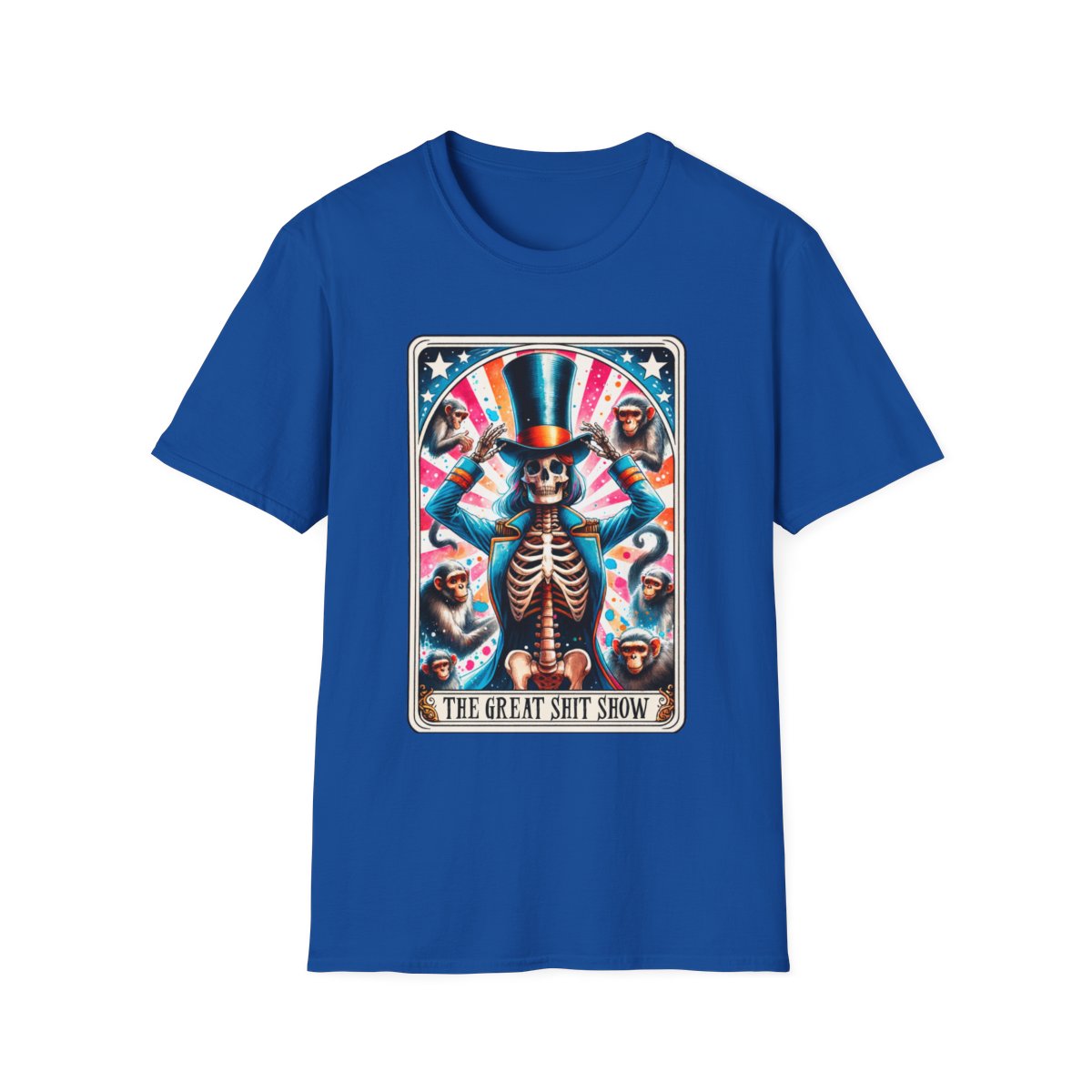 The Great Shit Show Tarot Skeleton T-Shirt - funny t-shirt by Cheeky Business