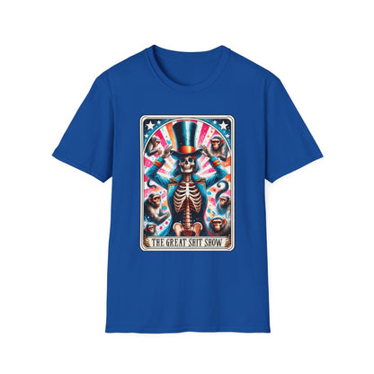 The Great Shit Show Tarot Skeleton T-Shirt - funny t-shirt by Cheeky Business