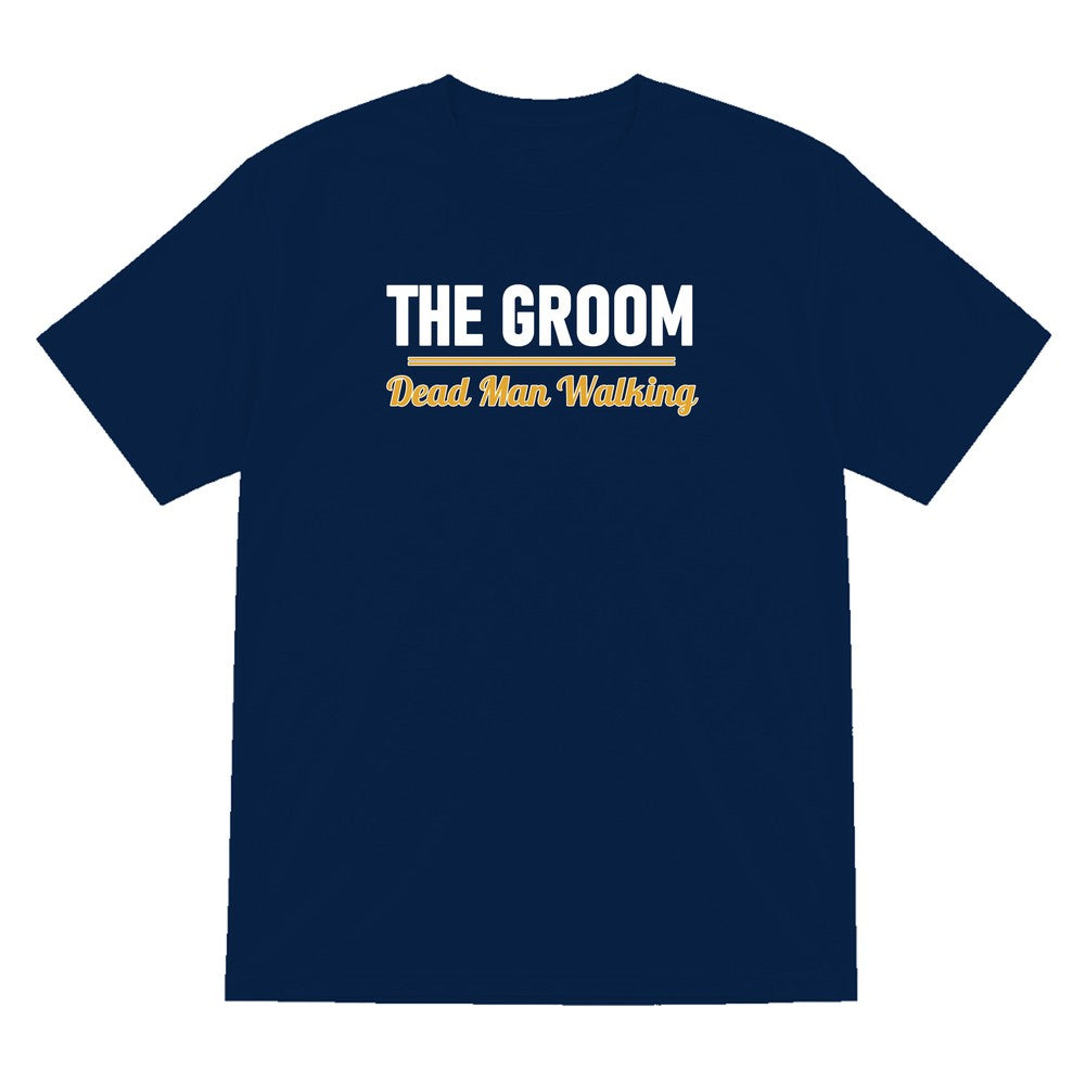 The Groom Dead Man Walking Stag Do T-Shirt & Sweatshirt T-Shirt in Navy