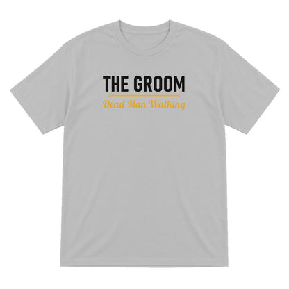 The Groom Dead Man Walking Stag Do T-Shirt & Sweatshirt T-Shirt in Sport Grey
