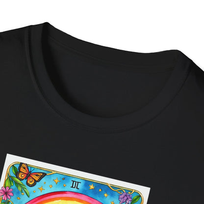 The IDGAF Skeleton Tarot Card Graphic T-Shirt - funny t-shirt by Cheeky Business