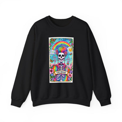 The IDGAF Skeleton Tarot Card Sweatshirt - funny sweatshirt by Cheeky Business