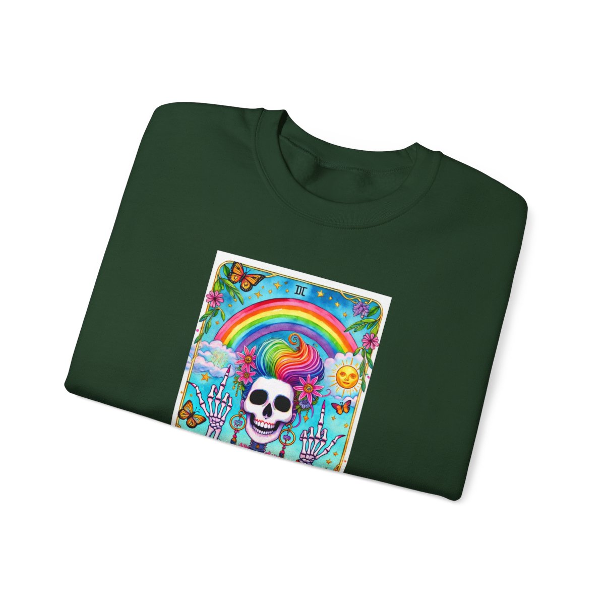 The IDGAF Skeleton Tarot Card Sweatshirt - funny sweatshirt by Cheeky Business