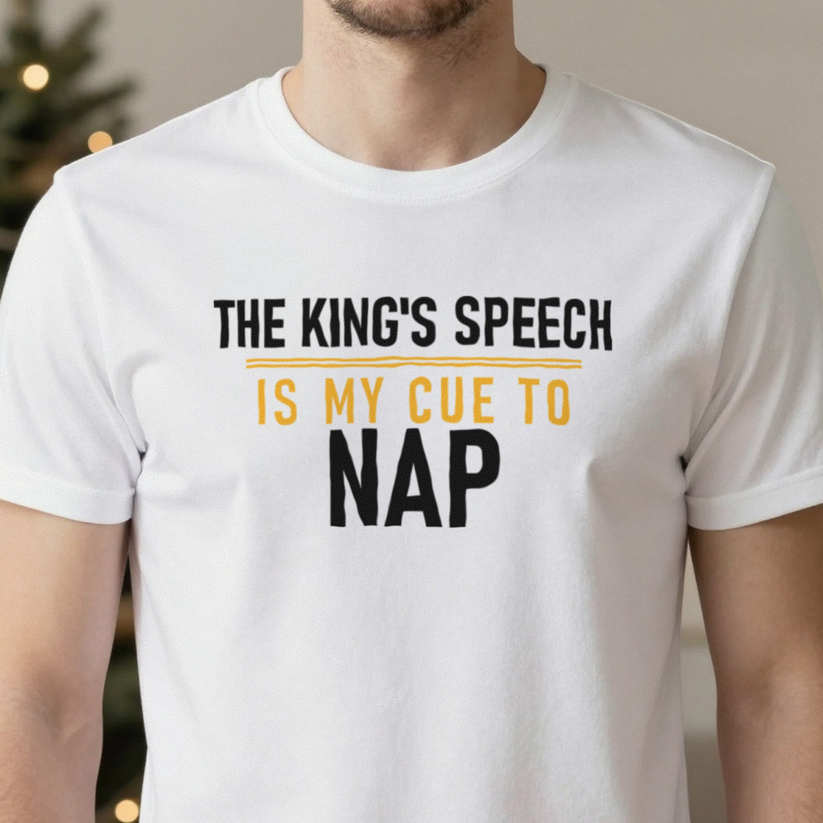 The King's Speech Is My Cue To Nap Funny Christmas Jumper & T-Shirt in another colour