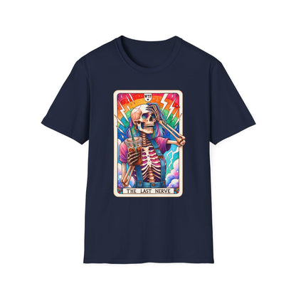 The Last Nerve Skeleton Tarot T-Shirt - funny t-shirt by Cheeky Business