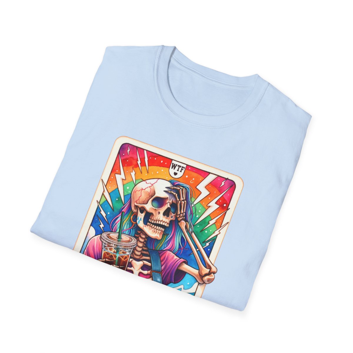 The Last Nerve Skeleton Tarot T-Shirt - funny t-shirt by Cheeky Business