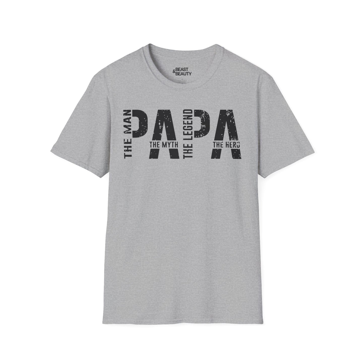 the man the myth the legend dad the hero t-shirt sport grey t-shirt Father's Day gift idea
