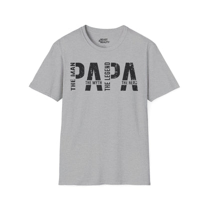 the man the myth the legend dad the hero t-shirt sport grey t-shirt Father's Day gift idea