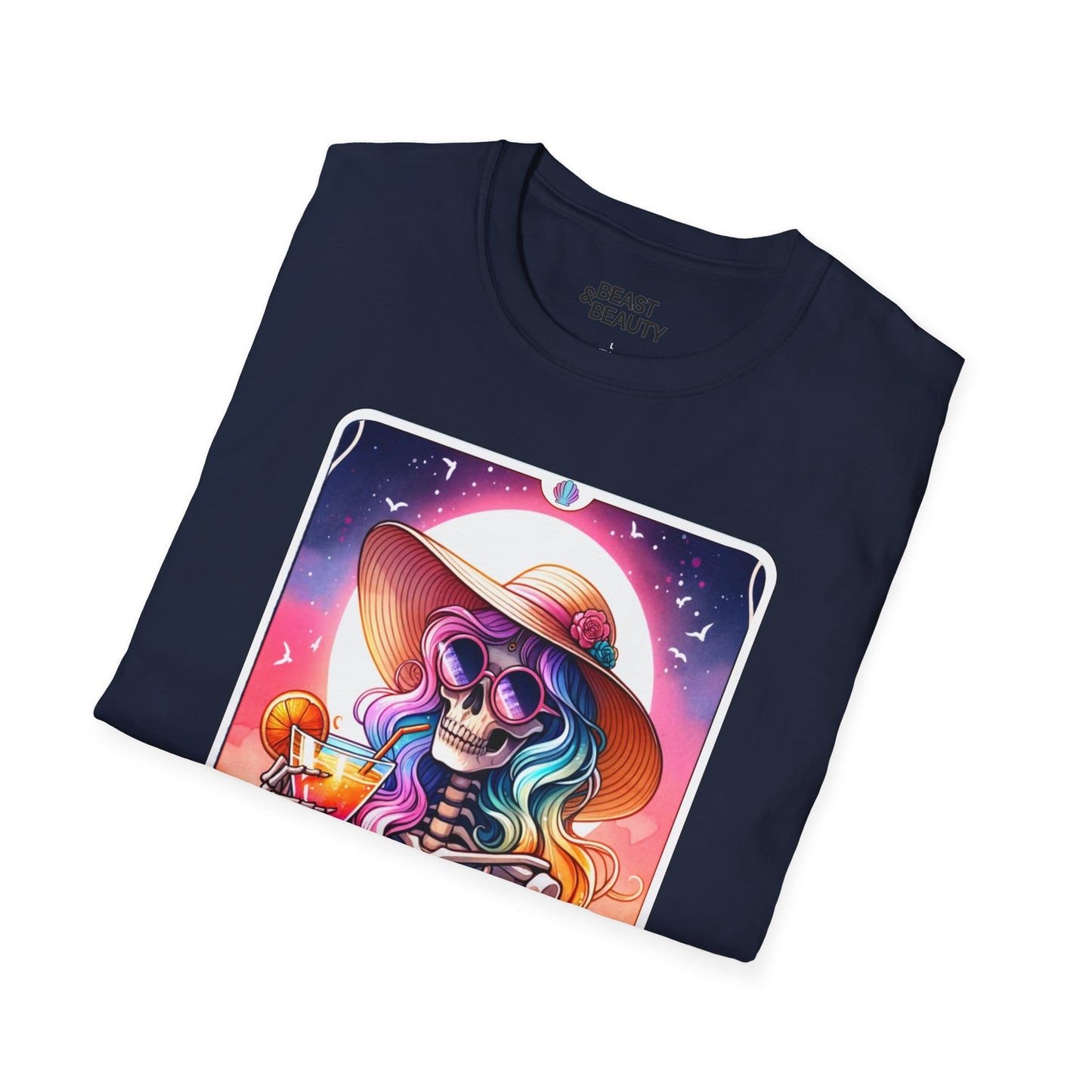the salty beach tarot graphic t-shirt t-shirt seventh colour product image