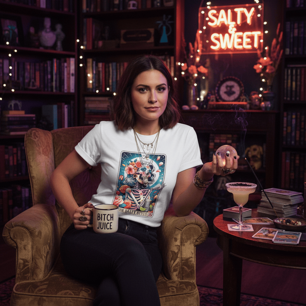The Salty Bitch Tarot Graphic T-Shirt t-shirt product image 17 from Beast and Beauty