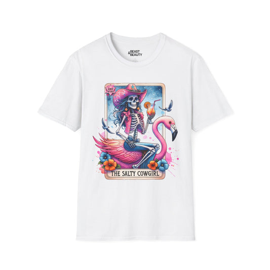 the salty cowgirl tarot graphic t-shirt t-shirt alternate colour product image