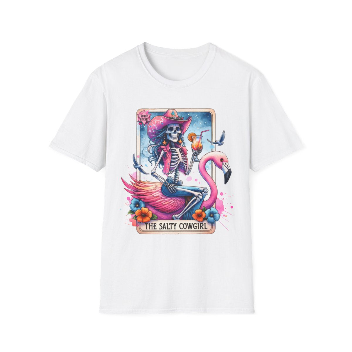 The Salty Cowgirl Tarot Graphic T-Shirt - funny t-shirt by Cheeky Business
