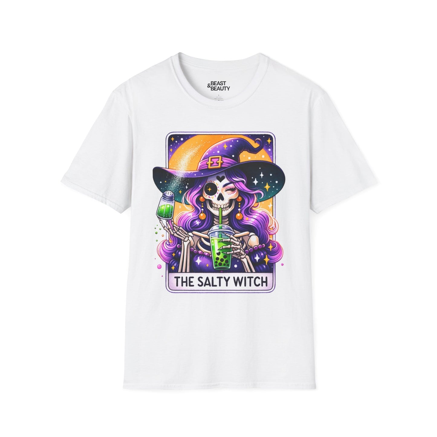 the salty witch tarot bubble tea t-shirt t-shirt second colour product image