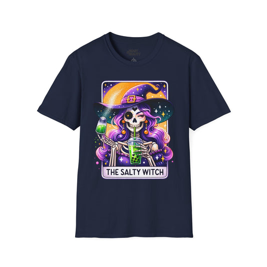 the salty witch tarot bubble tea t-shirt t-shirt front product image
