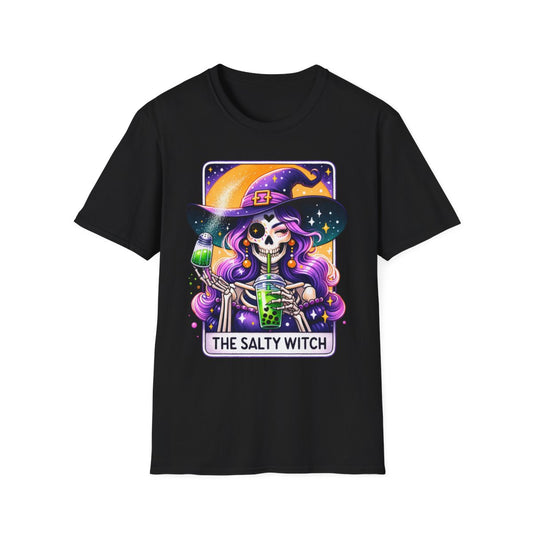 The Salty Witch Tarot Bubble Tea T-Shirt