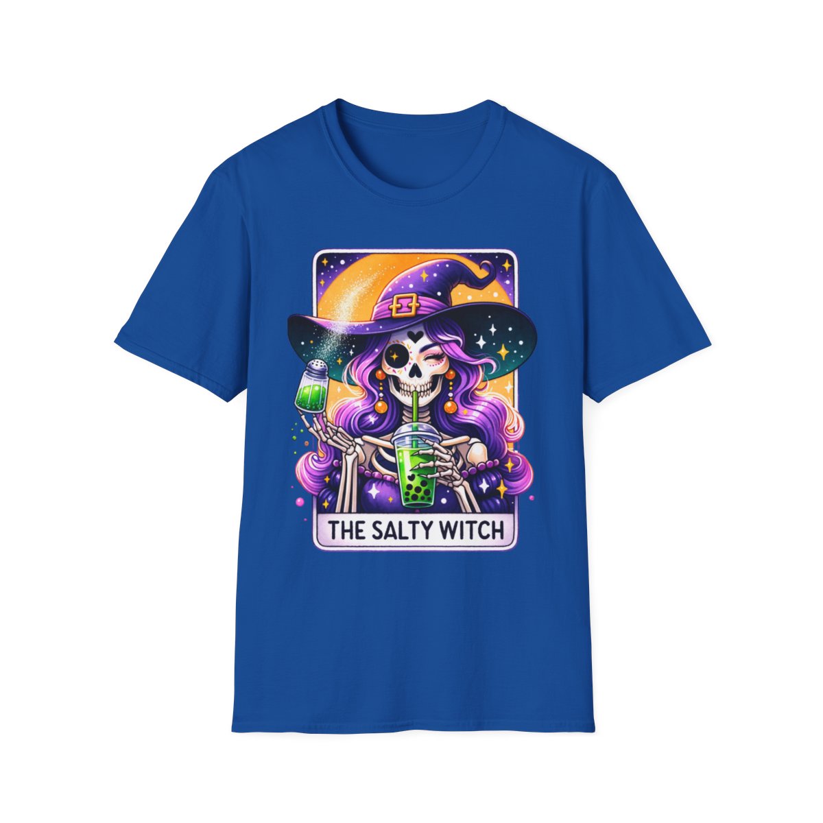 The Salty Witch Tarot Bubble Tea T-Shirt - funny t-shirt by Cheeky Business