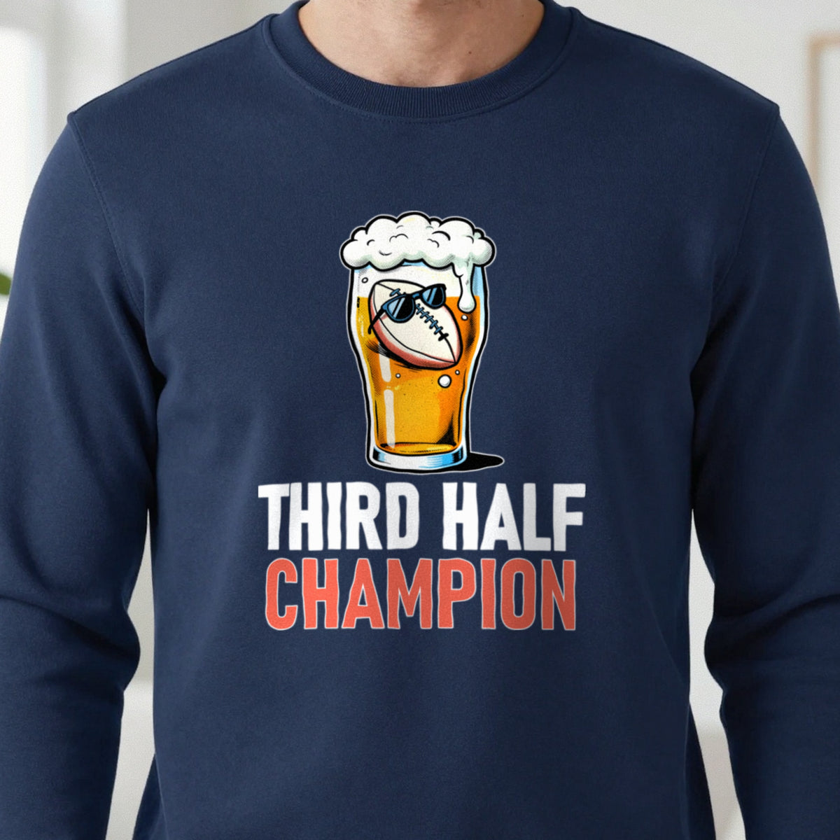 Third Half Champion Funny Rugby T-Shirt & Sweatshirt in another colour