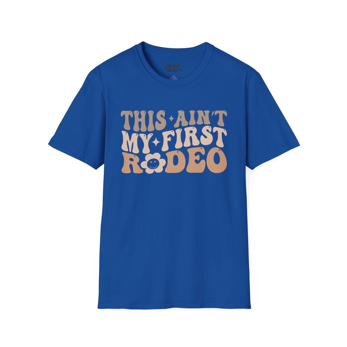 this ain t my first rodeo t-shirt royal t-shirt cowgirl gift idea