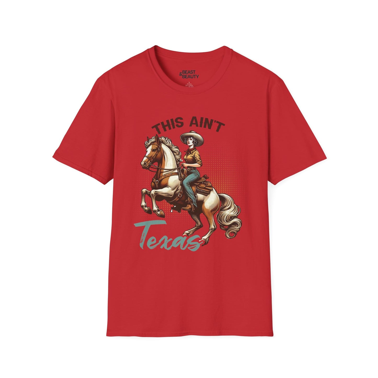 this ain t texas cowgirl t-shirt red t-shirt cowgirl gift idea