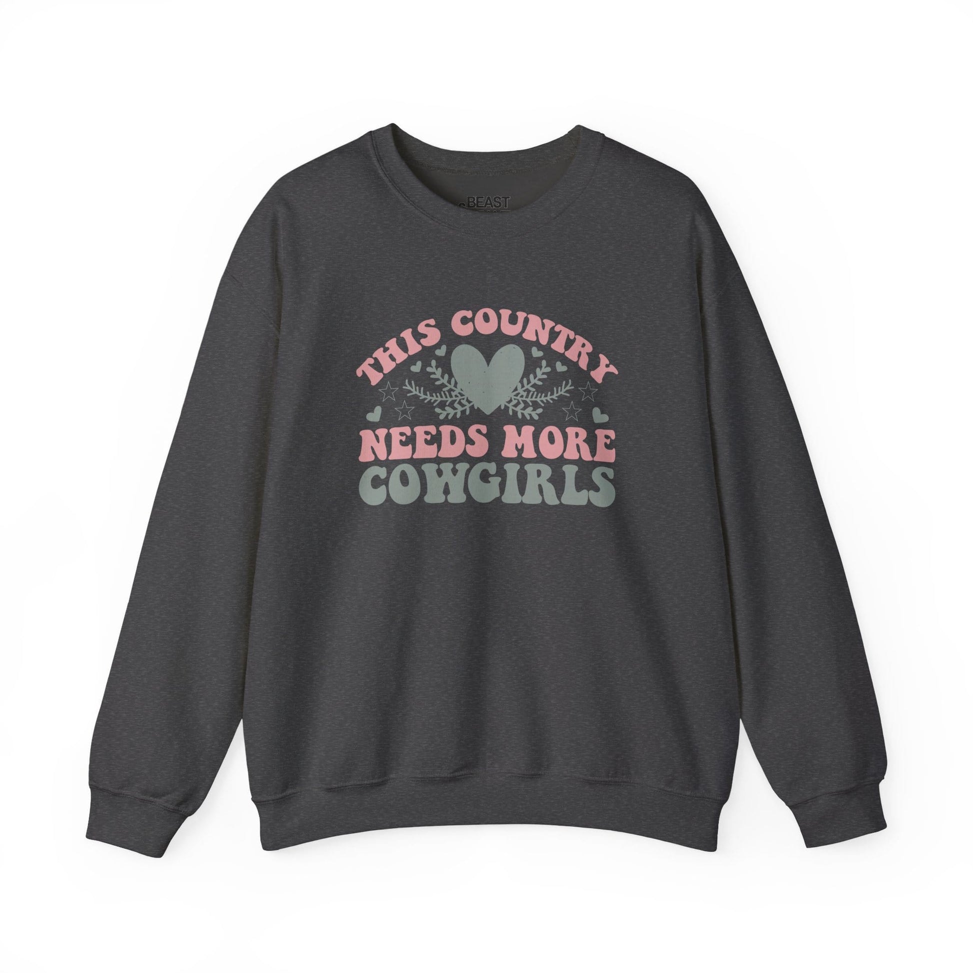 this country needs more cowgirls sweatshirt dark heather sweatshirt cowgirl gift idea