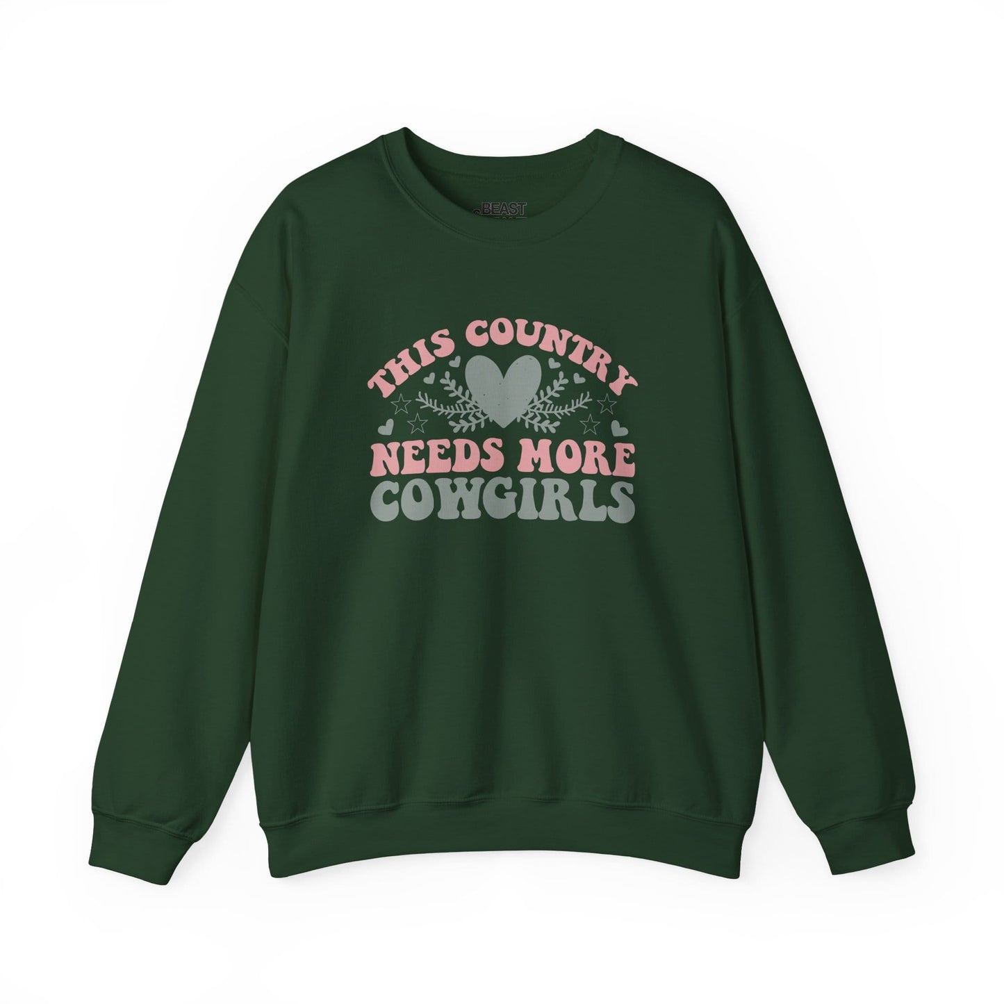 this country needs more cowgirls sweatshirt forest green sweatshirt cowgirl gift idea