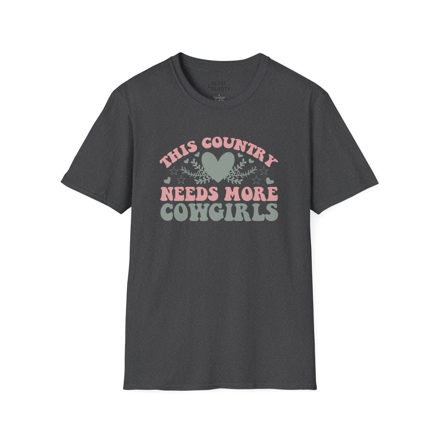 this country needs more cowgirls t-shirt dark heather t-shirt cowgirl gift idea